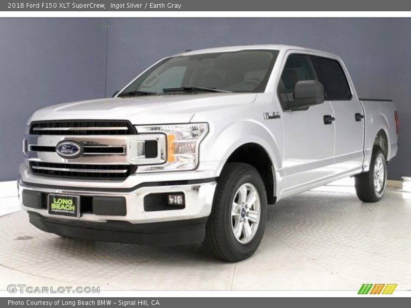 Ingot Silver / Earth Gray 2018 Ford F150 XLT SuperCrew