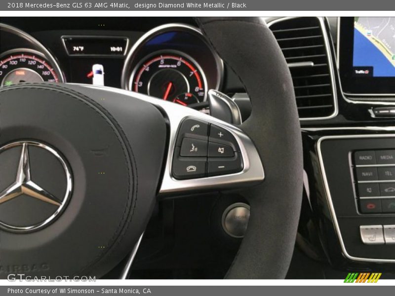 designo Diamond White Metallic / Black 2018 Mercedes-Benz GLS 63 AMG 4Matic