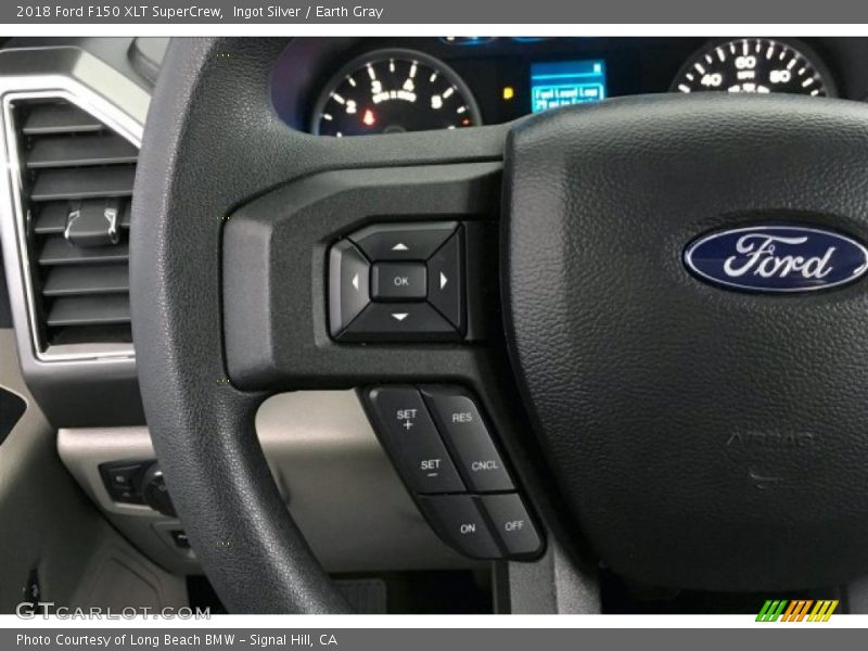 Ingot Silver / Earth Gray 2018 Ford F150 XLT SuperCrew