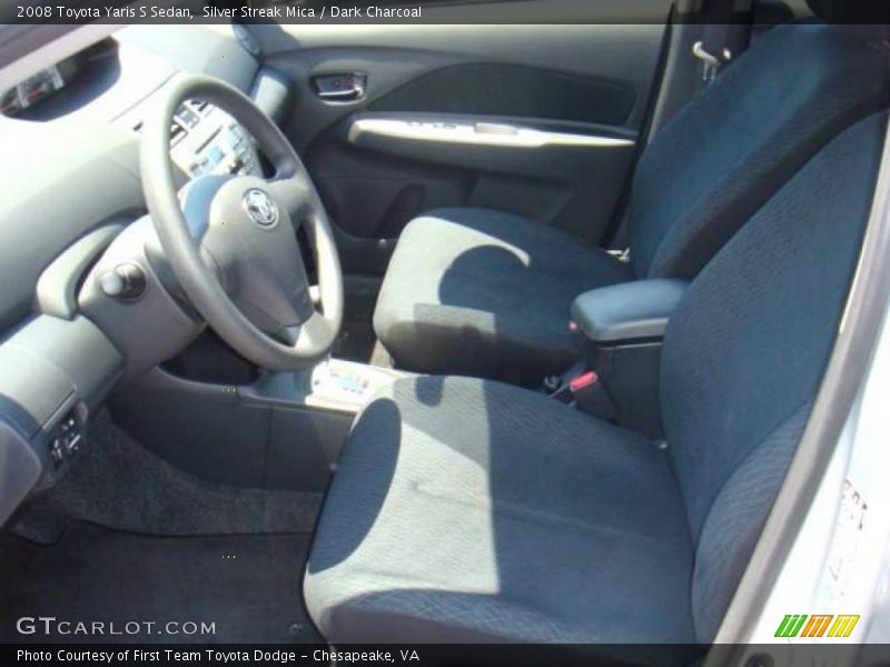 Silver Streak Mica / Dark Charcoal 2008 Toyota Yaris S Sedan