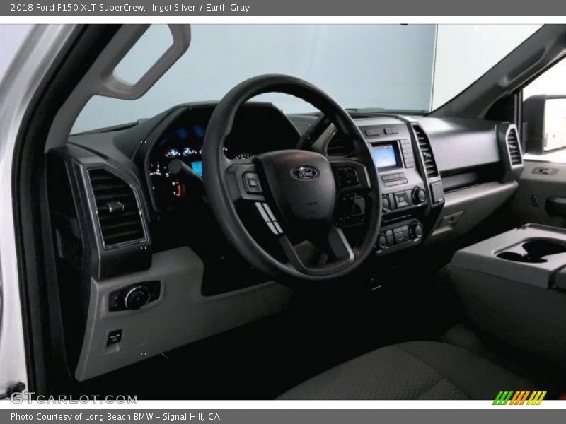 Ingot Silver / Earth Gray 2018 Ford F150 XLT SuperCrew