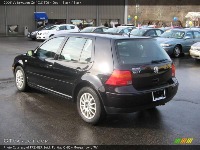 Black / Black 2006 Volkswagen Golf GLS TDI 4 Door
