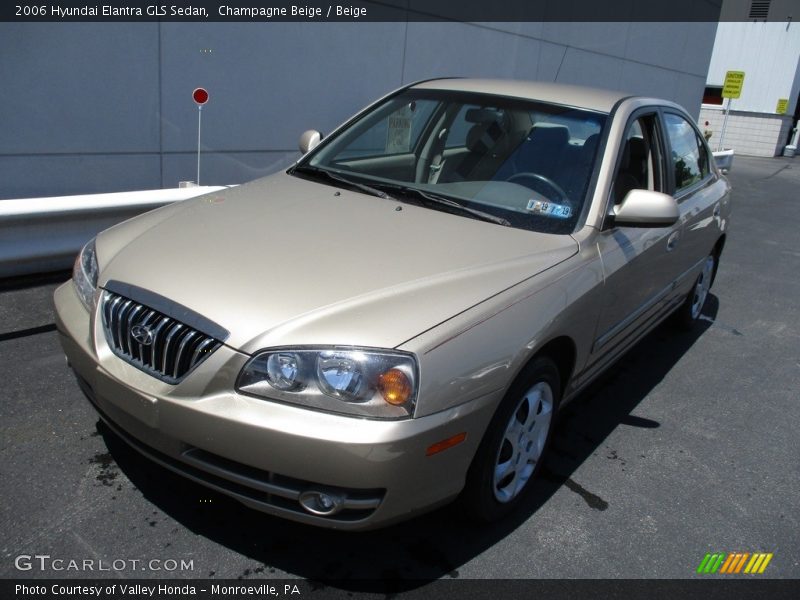 Champagne Beige / Beige 2006 Hyundai Elantra GLS Sedan