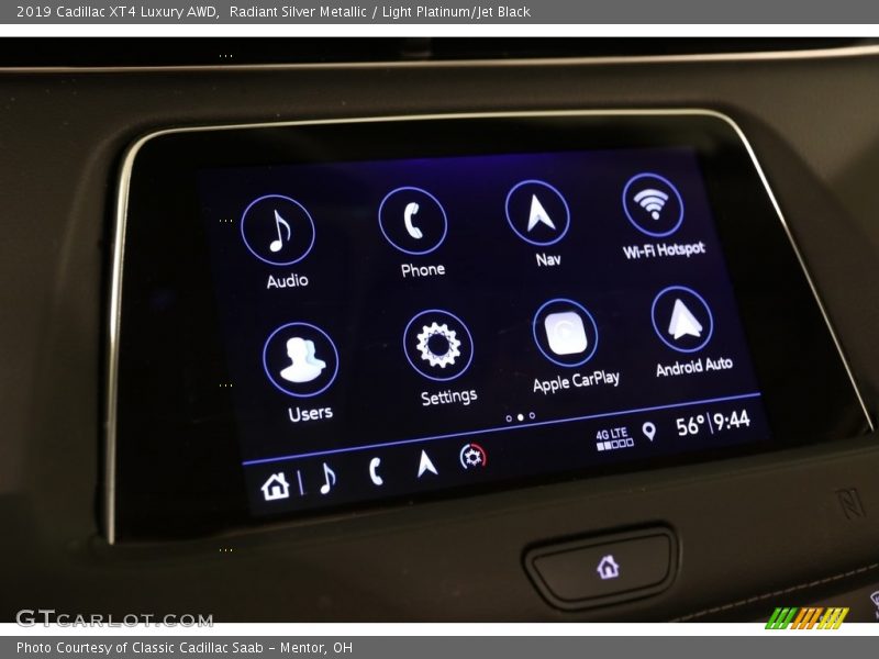 Radiant Silver Metallic / Light Platinum/Jet Black 2019 Cadillac XT4 Luxury AWD
