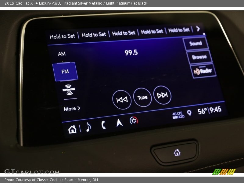 Radiant Silver Metallic / Light Platinum/Jet Black 2019 Cadillac XT4 Luxury AWD