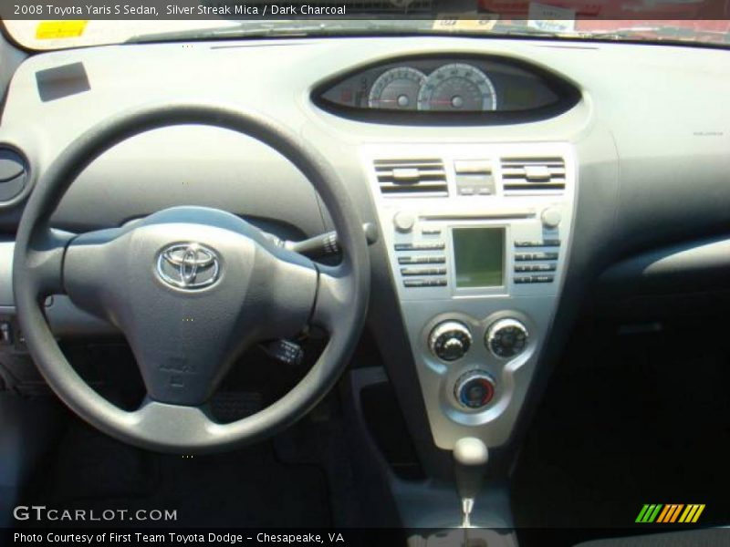 Silver Streak Mica / Dark Charcoal 2008 Toyota Yaris S Sedan