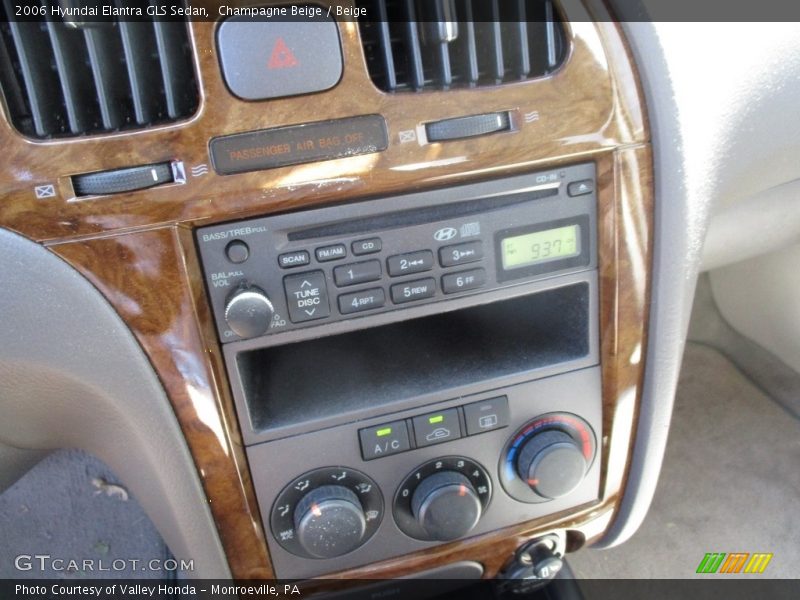 Champagne Beige / Beige 2006 Hyundai Elantra GLS Sedan