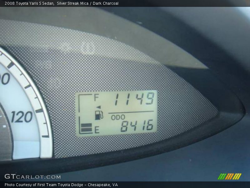 Silver Streak Mica / Dark Charcoal 2008 Toyota Yaris S Sedan
