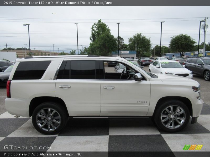 White Diamond Tricoat / Cocoa/Dune 2015 Chevrolet Tahoe LTZ 4WD