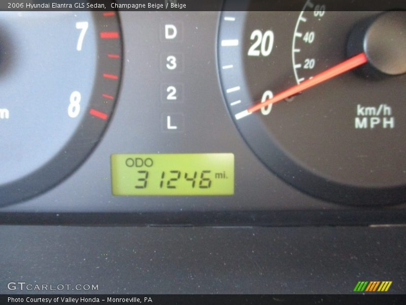 Champagne Beige / Beige 2006 Hyundai Elantra GLS Sedan