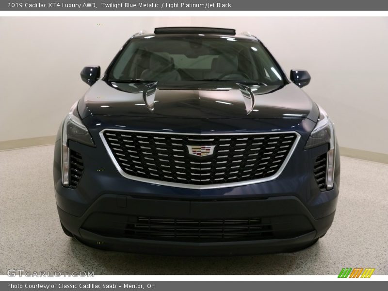 Twilight Blue Metallic / Light Platinum/Jet Black 2019 Cadillac XT4 Luxury AWD