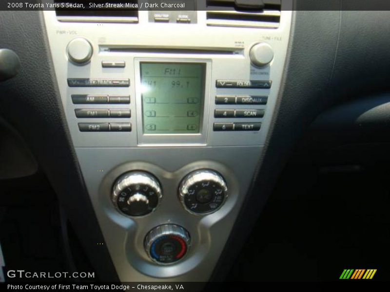 Silver Streak Mica / Dark Charcoal 2008 Toyota Yaris S Sedan
