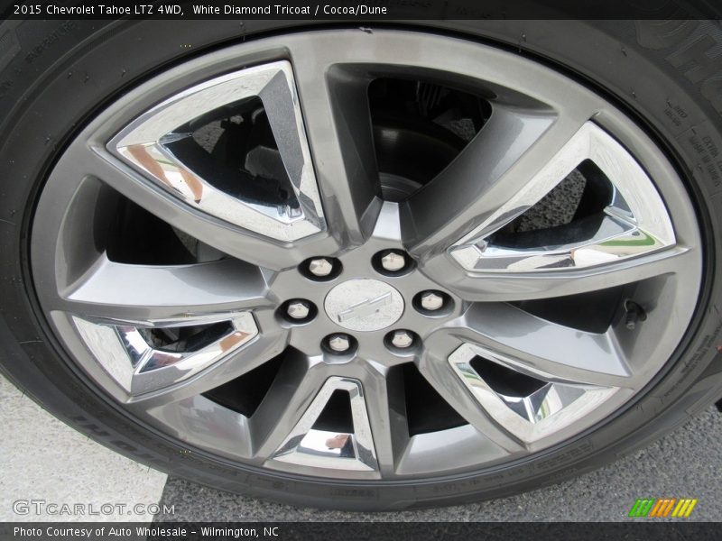 White Diamond Tricoat / Cocoa/Dune 2015 Chevrolet Tahoe LTZ 4WD