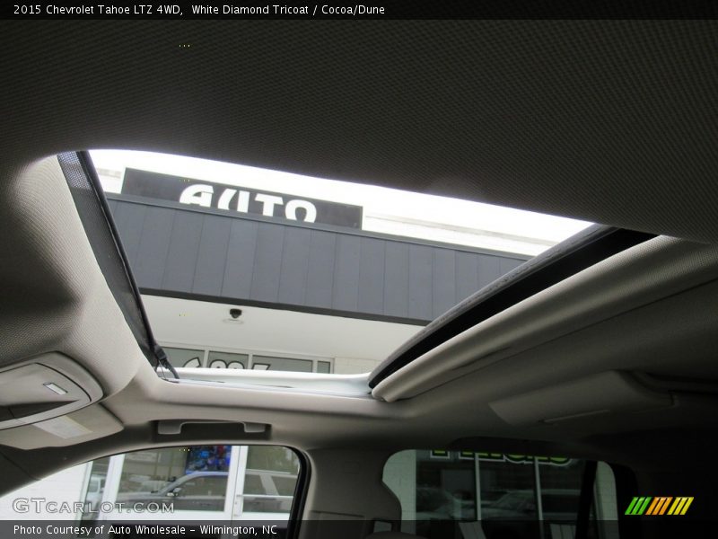 White Diamond Tricoat / Cocoa/Dune 2015 Chevrolet Tahoe LTZ 4WD