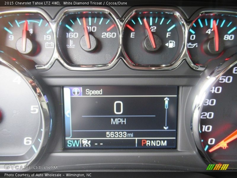 White Diamond Tricoat / Cocoa/Dune 2015 Chevrolet Tahoe LTZ 4WD