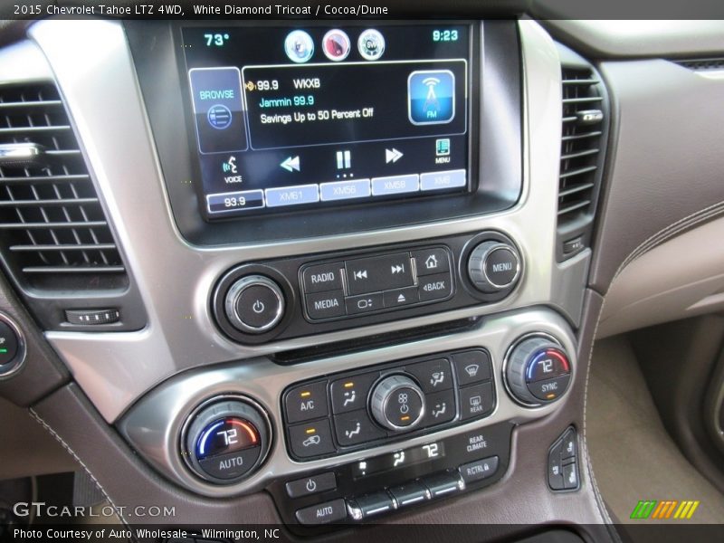 White Diamond Tricoat / Cocoa/Dune 2015 Chevrolet Tahoe LTZ 4WD