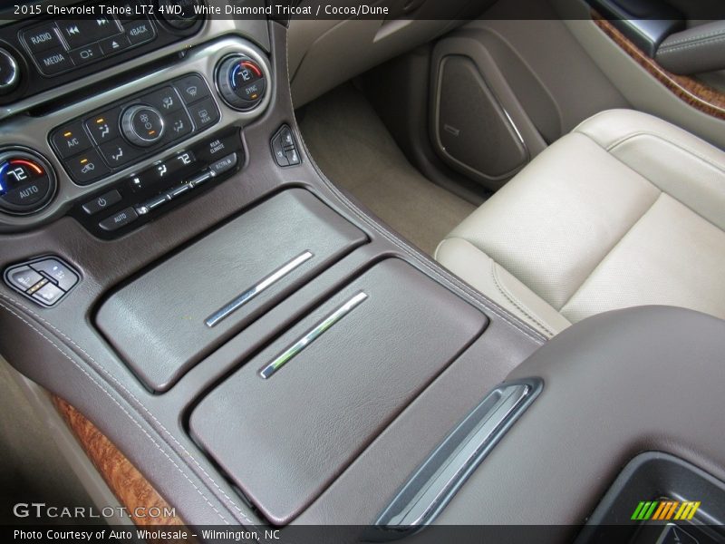 White Diamond Tricoat / Cocoa/Dune 2015 Chevrolet Tahoe LTZ 4WD