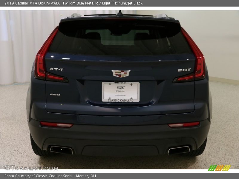 Twilight Blue Metallic / Light Platinum/Jet Black 2019 Cadillac XT4 Luxury AWD
