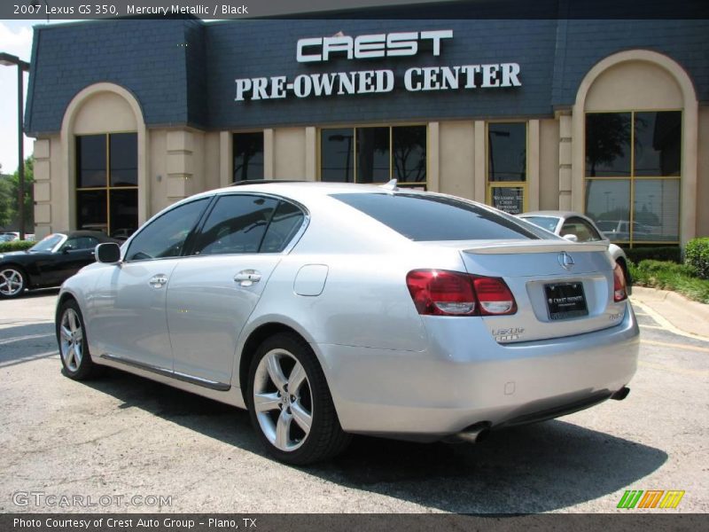 Mercury Metallic / Black 2007 Lexus GS 350