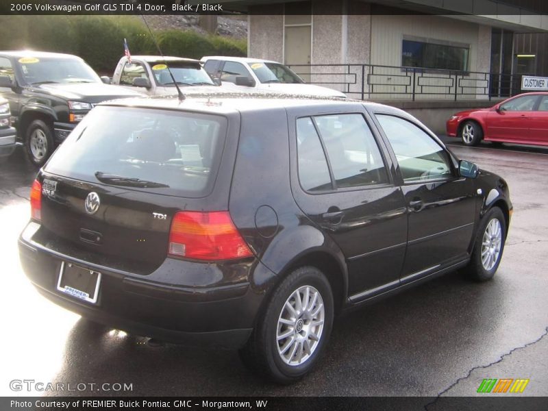Black / Black 2006 Volkswagen Golf GLS TDI 4 Door