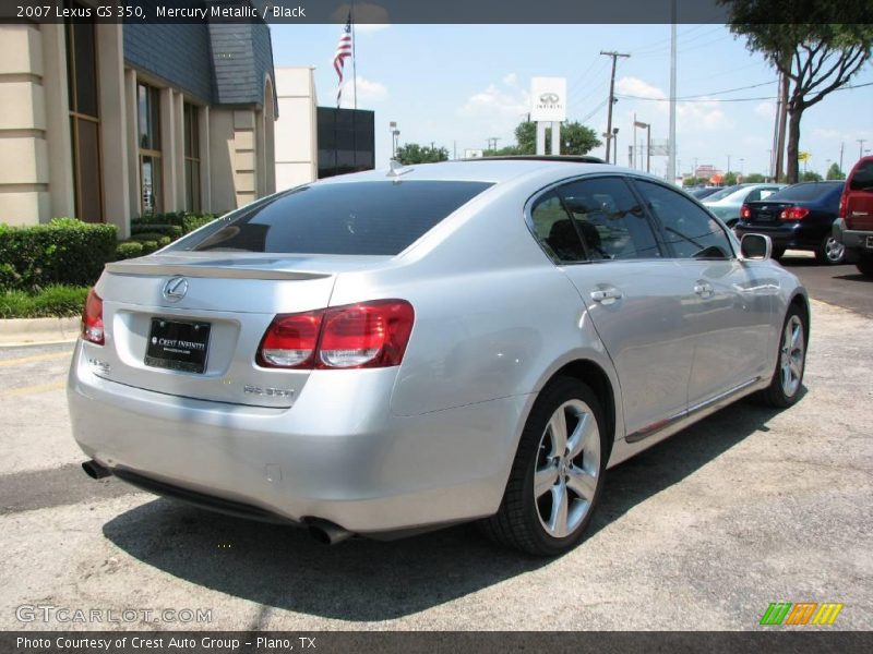 Mercury Metallic / Black 2007 Lexus GS 350