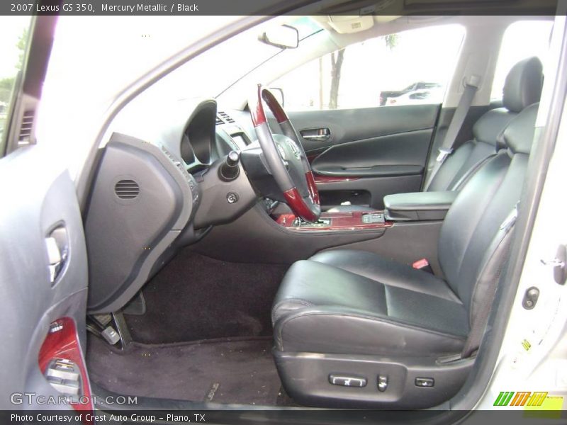 Mercury Metallic / Black 2007 Lexus GS 350