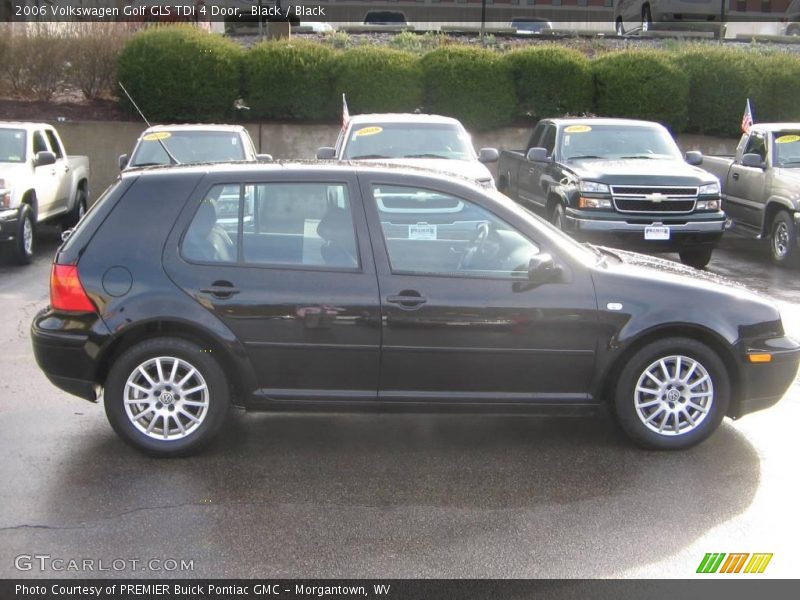 Black / Black 2006 Volkswagen Golf GLS TDI 4 Door