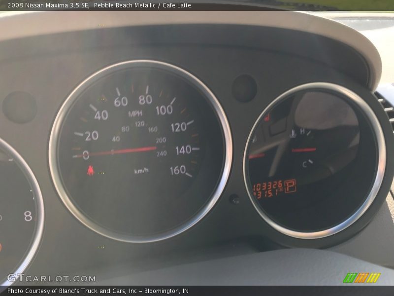 Pebble Beach Metallic / Cafe Latte 2008 Nissan Maxima 3.5 SE