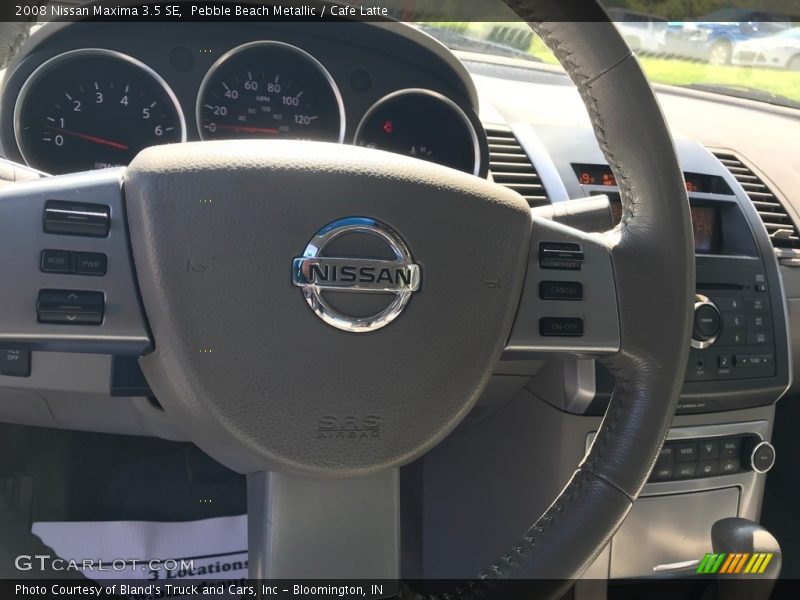 Pebble Beach Metallic / Cafe Latte 2008 Nissan Maxima 3.5 SE