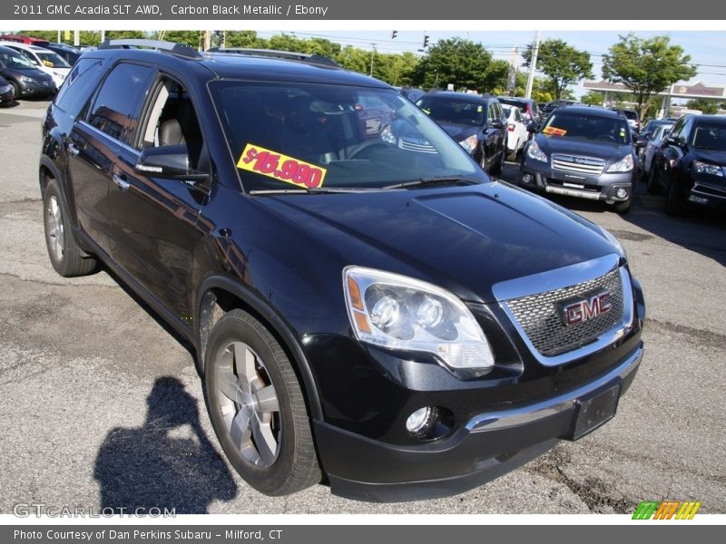 Carbon Black Metallic / Ebony 2011 GMC Acadia SLT AWD