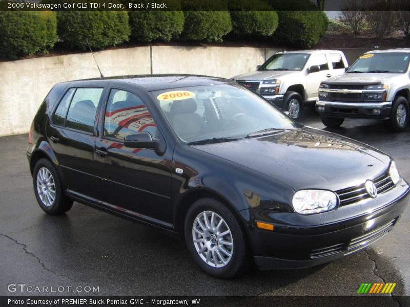 Black / Black 2006 Volkswagen Golf GLS TDI 4 Door