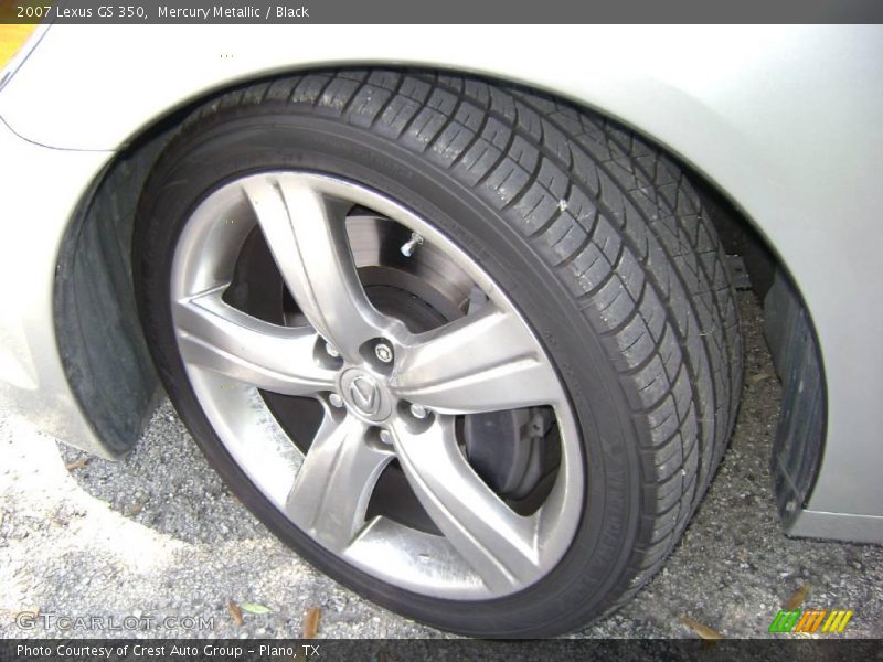 Mercury Metallic / Black 2007 Lexus GS 350