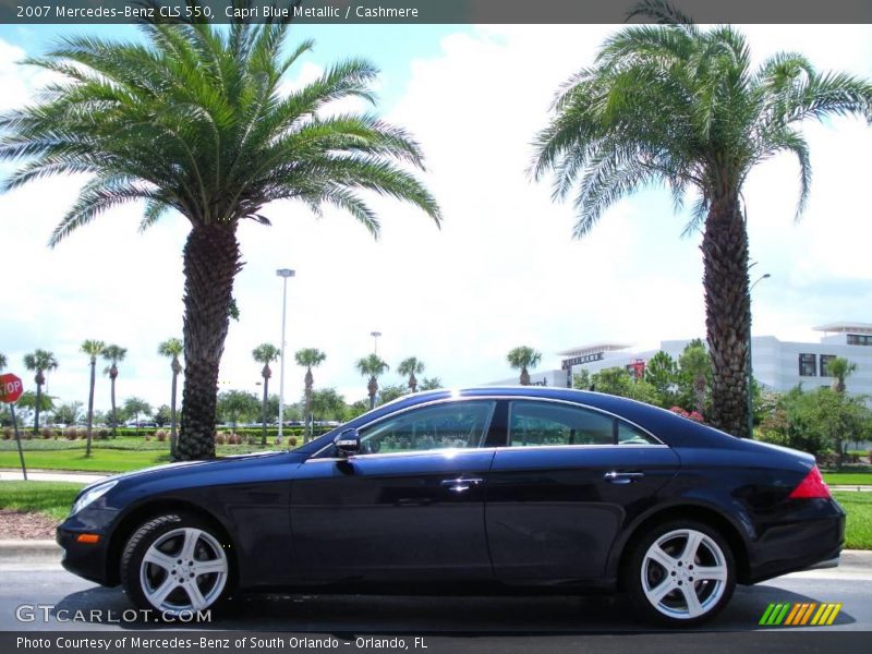 Capri Blue Metallic / Cashmere 2007 Mercedes-Benz CLS 550