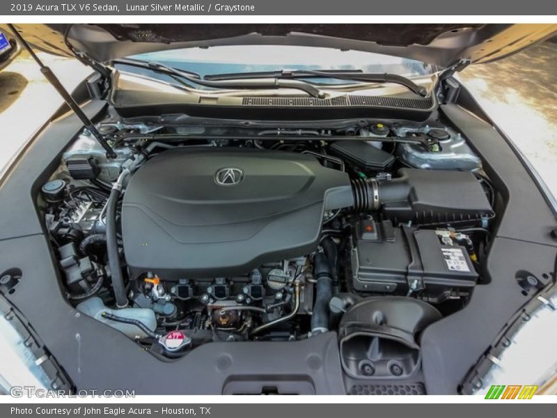 Lunar Silver Metallic / Graystone 2019 Acura TLX V6 Sedan