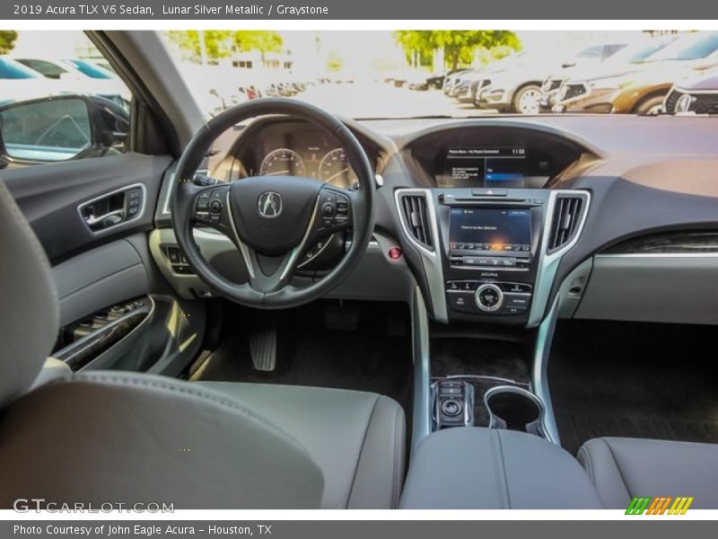 Lunar Silver Metallic / Graystone 2019 Acura TLX V6 Sedan