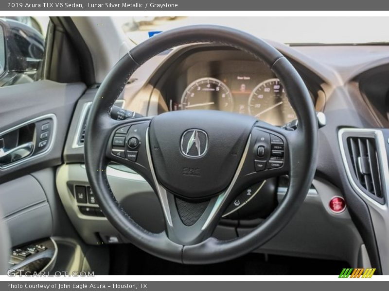 Lunar Silver Metallic / Graystone 2019 Acura TLX V6 Sedan