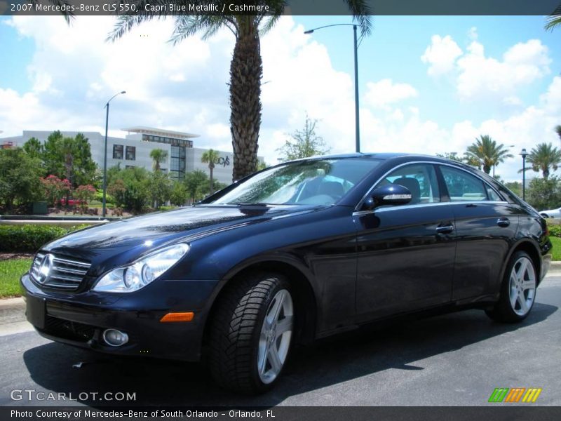 Capri Blue Metallic / Cashmere 2007 Mercedes-Benz CLS 550