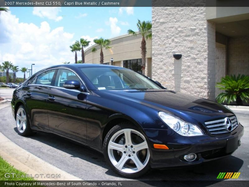 Capri Blue Metallic / Cashmere 2007 Mercedes-Benz CLS 550