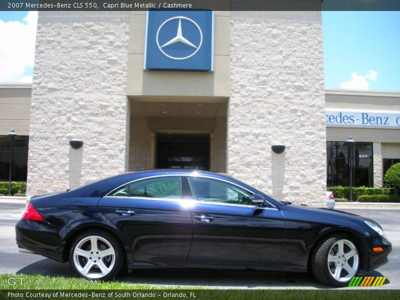 Capri Blue Metallic / Cashmere 2007 Mercedes-Benz CLS 550