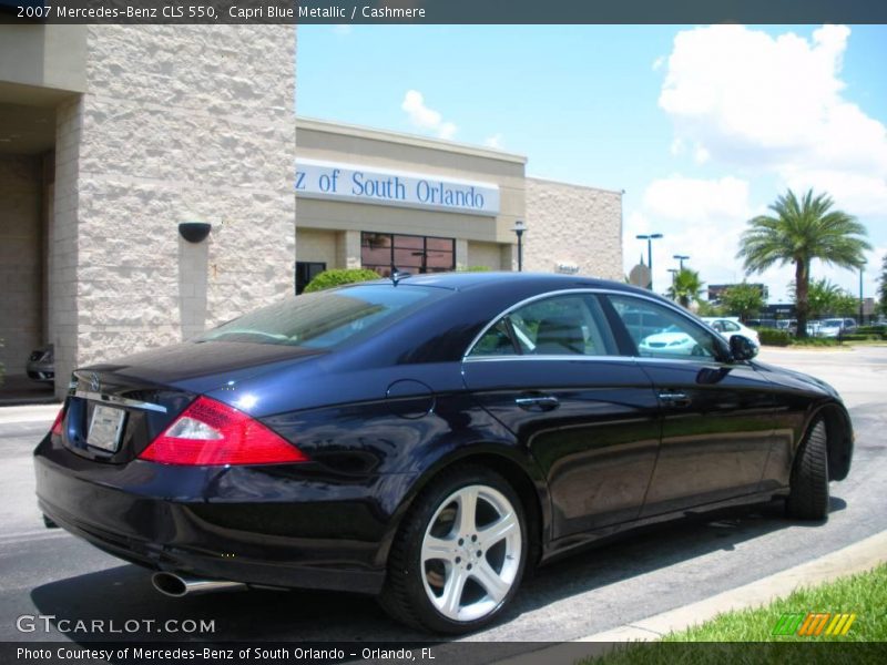 Capri Blue Metallic / Cashmere 2007 Mercedes-Benz CLS 550