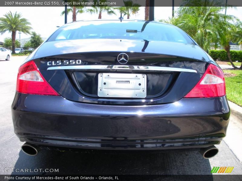 Capri Blue Metallic / Cashmere 2007 Mercedes-Benz CLS 550