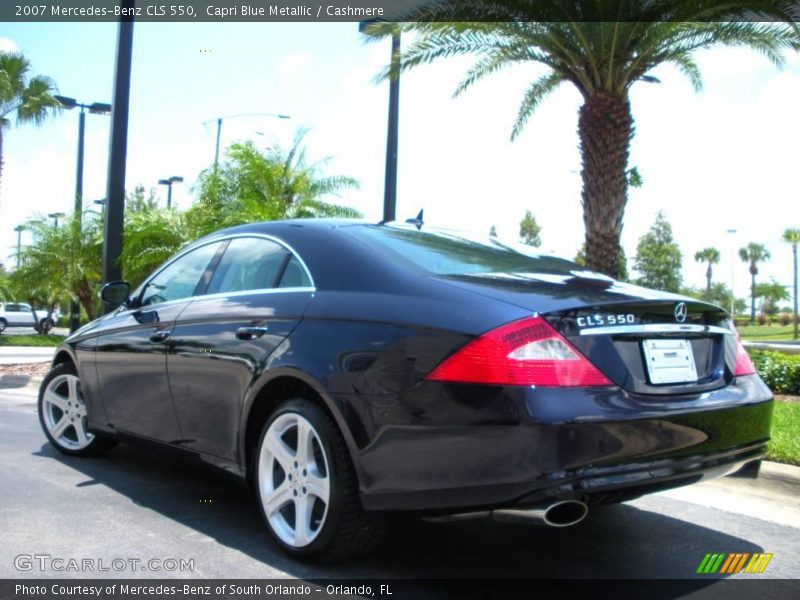 Capri Blue Metallic / Cashmere 2007 Mercedes-Benz CLS 550