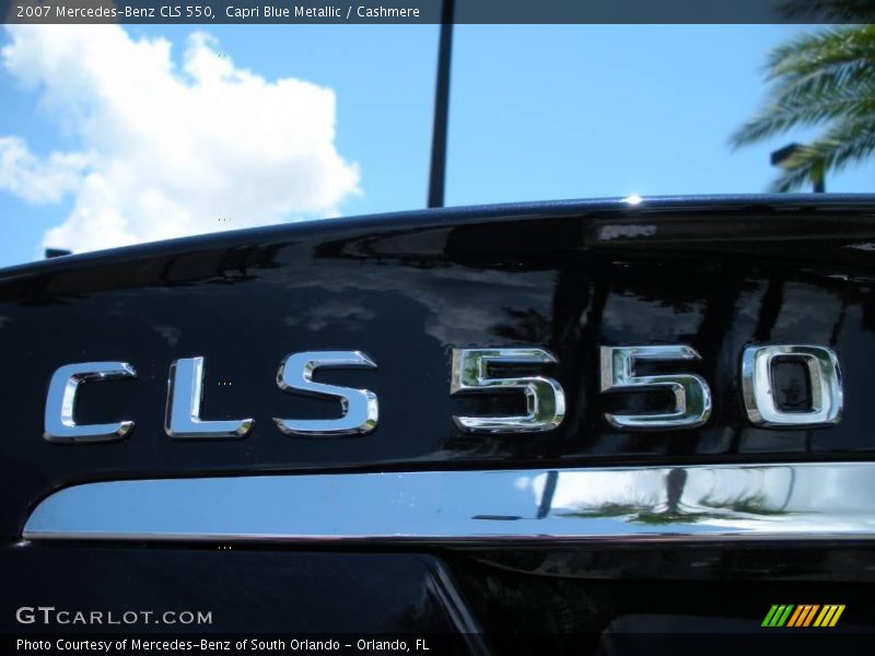 Capri Blue Metallic / Cashmere 2007 Mercedes-Benz CLS 550
