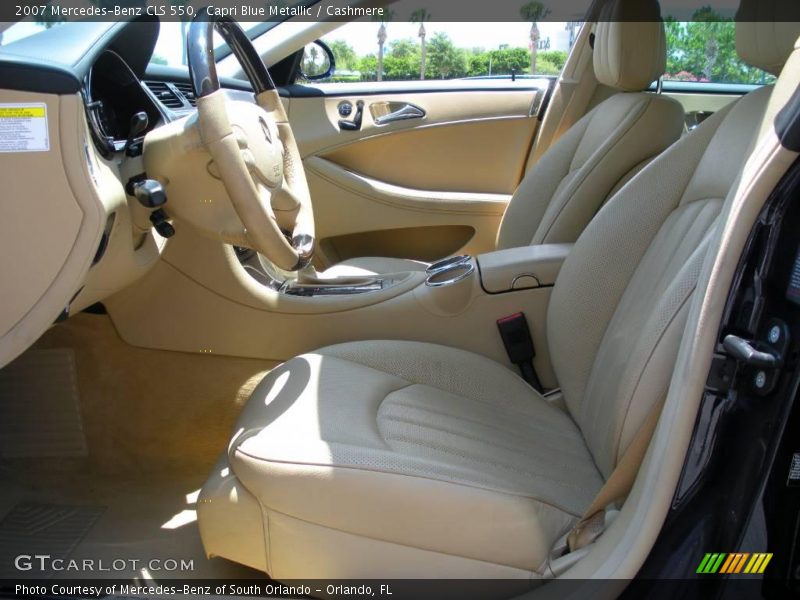 Capri Blue Metallic / Cashmere 2007 Mercedes-Benz CLS 550