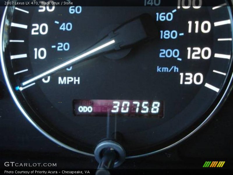 Black Onyx / Stone 2007 Lexus LX 470
