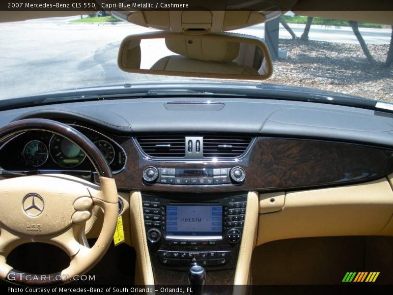Capri Blue Metallic / Cashmere 2007 Mercedes-Benz CLS 550