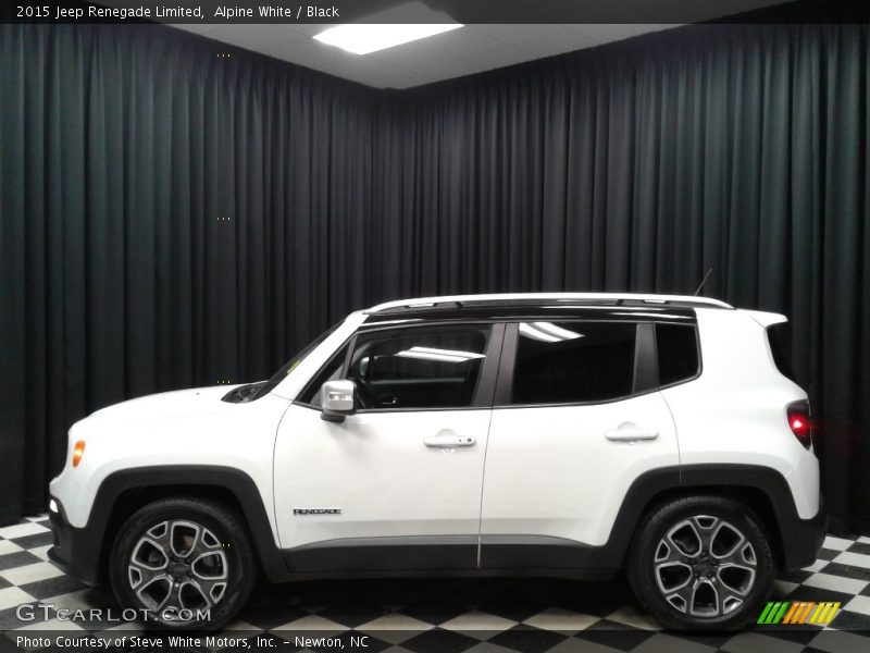 Alpine White / Black 2015 Jeep Renegade Limited
