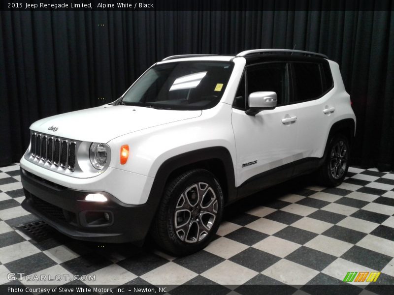 Alpine White / Black 2015 Jeep Renegade Limited