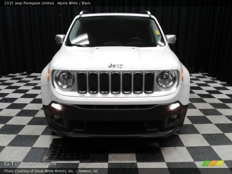 Alpine White / Black 2015 Jeep Renegade Limited