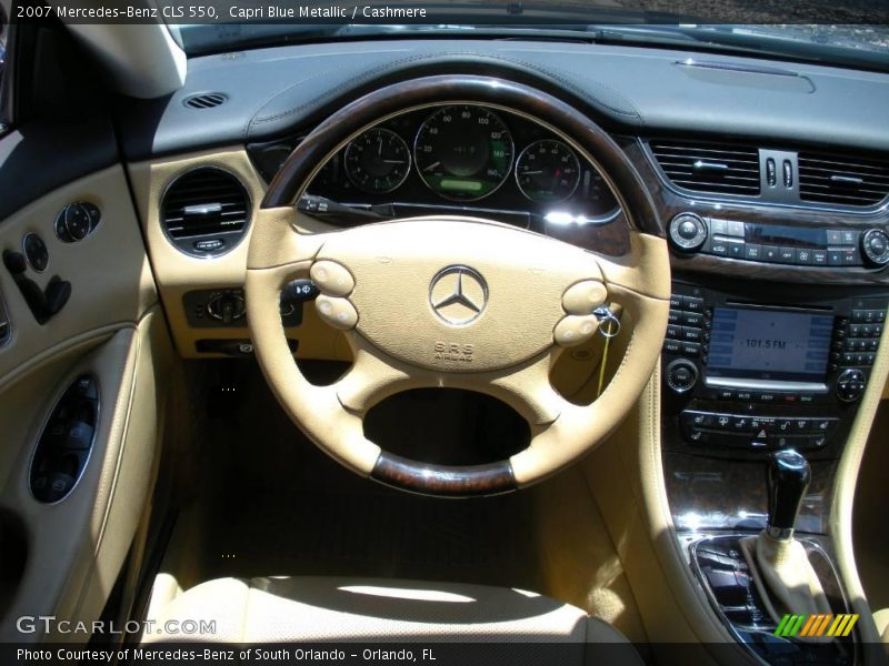 Capri Blue Metallic / Cashmere 2007 Mercedes-Benz CLS 550